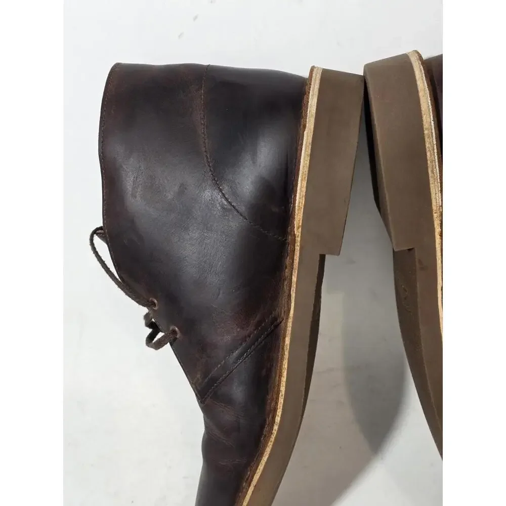 Clarks desert busacre boots chukka shoes oiled leather chuka 11 W